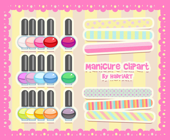 Nail Polish Clip Art  Manicure Clipart  Fashion Clipart  Beauty