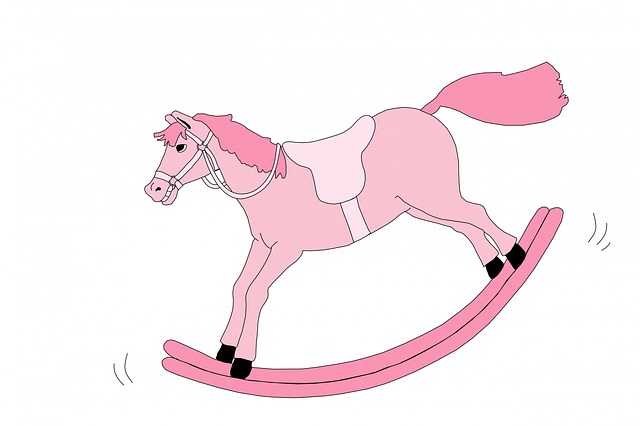 Rocking Horse Horse Pink Cute Clipart Art Jpg