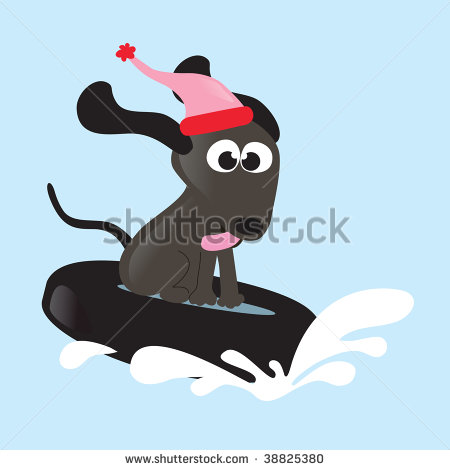 Snow Tubing Pup Stock Vector 38825380   Shutterstock