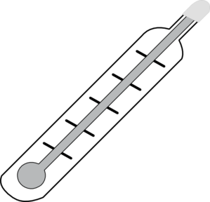 Thermometer Hot   Outline Clip Art At Clker Com   Vector Clip Art