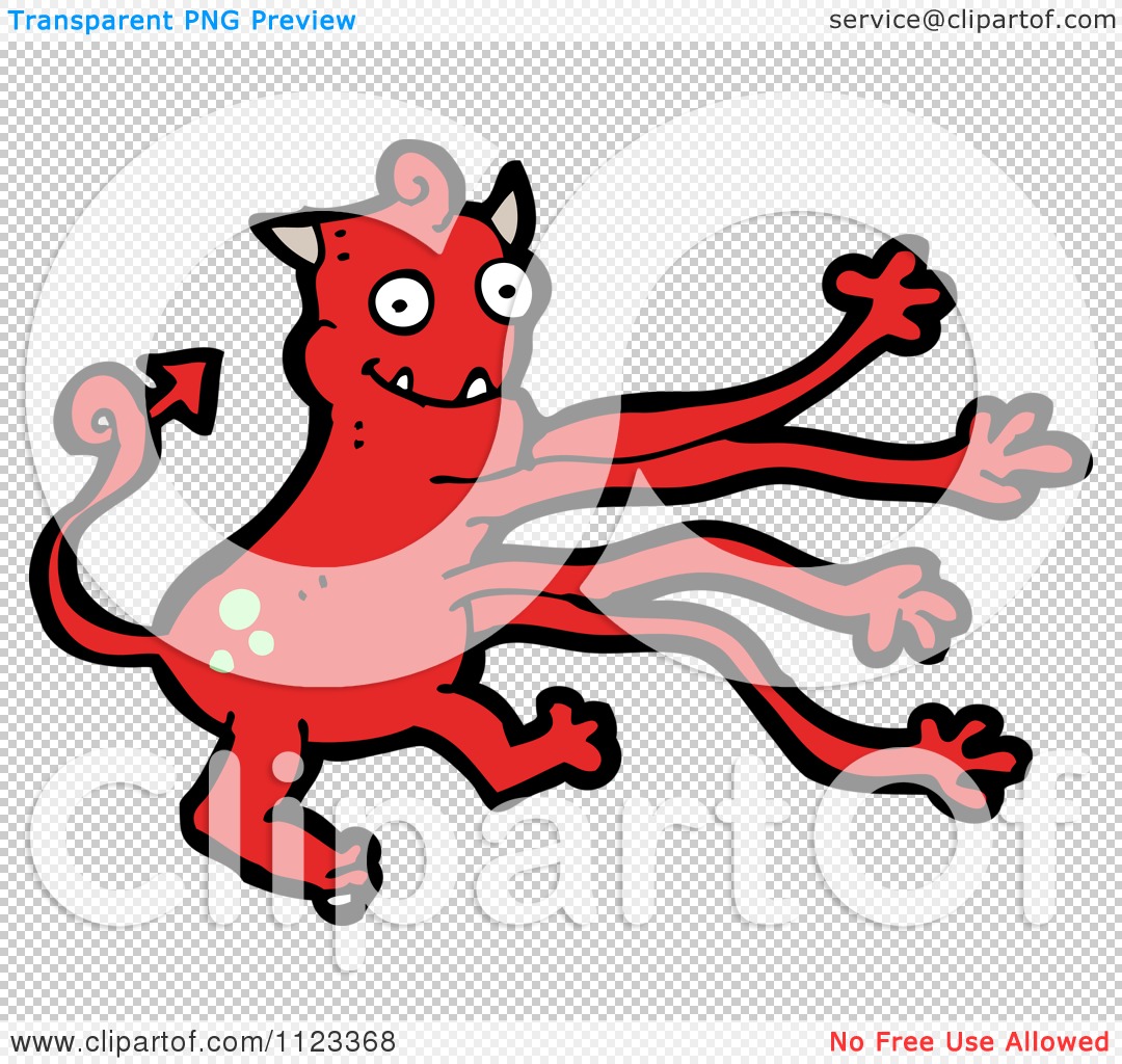Cartoon Of A Red Devil Monster 29 Royalty Free Vector Clipart Pictures