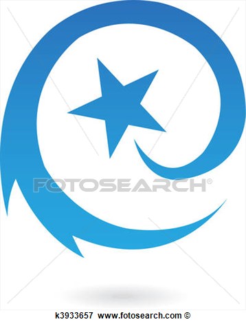 Clip Art Blue Round Shooting Star Fotosearch Search Clipart