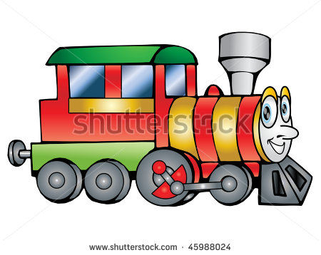 Clip Art Of Children S Train Transportation Illustration For Yours