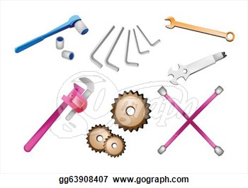 Collection Of Various Type Of Auto Service And Repair Tools