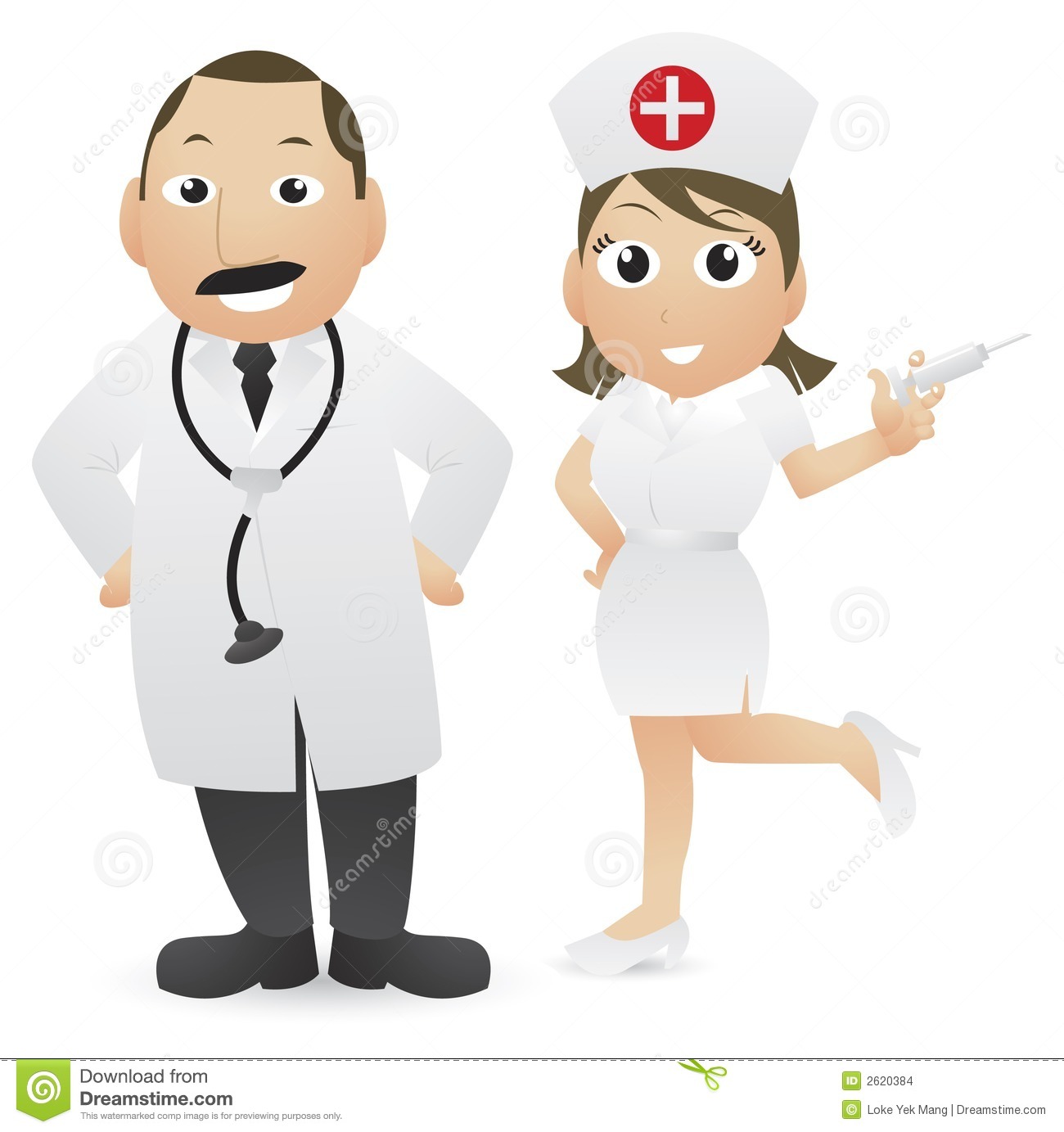 Doctor And Nurse Stock Images   Image  2620384