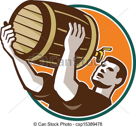 Drinking Keg Barrel Beer Retro   Retro    Csp15389478   Search Clipart    