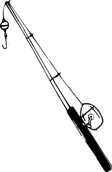 Fishing Rod   Reel Clip Art At Clker Com   Vector Clip Art Online