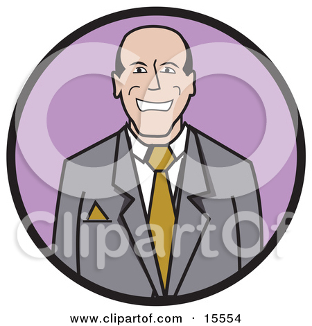 Free  Rf  Clipart Illustration Of A Blond Business Guy In A Gray Suit