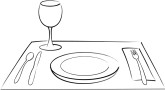 Golden Plate Clipart Plate Clipart Wedding Place Setting Clipart