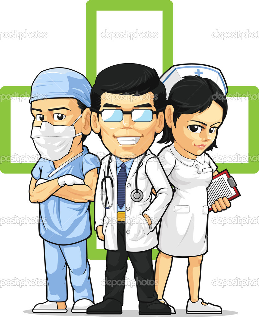 Health Care Or Medical Staff Doctor Nurse   Surgeon   Stock Vector
