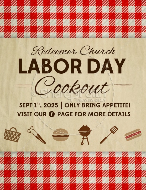 Labor Day Barbecue Flyer Template   Flyer Templates