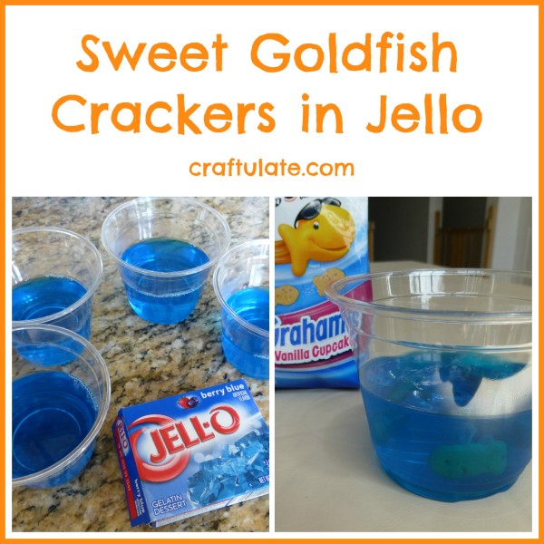 Made By Setting Goldfish Crackers In Jello   They Look Really Cute