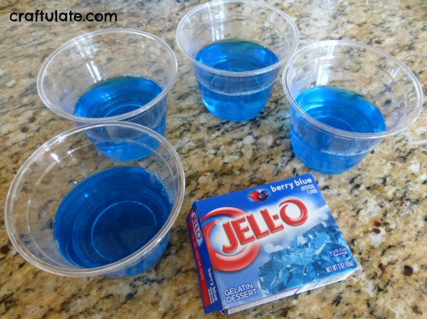 Made Some Blue Jello According To The Pack Instructions And Divided