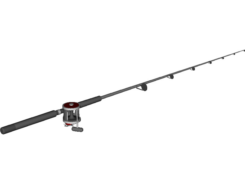 Penn Deep Sea Fishing Rod Reel Combo 3d Model Download   3d Cad    