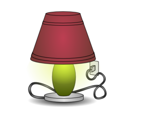 Plugged In Lamp Clip Art At Clker Com   Vector Clip Art Online