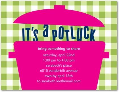 Potluck Party   Party Invitations In Meadow Or Paradise   Dwellstudio