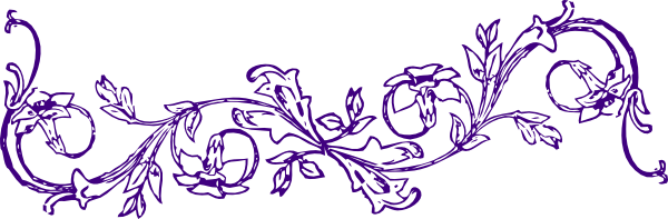 Purple Flower Frame Clip Art At Clker Com   Vector Clip Art Online