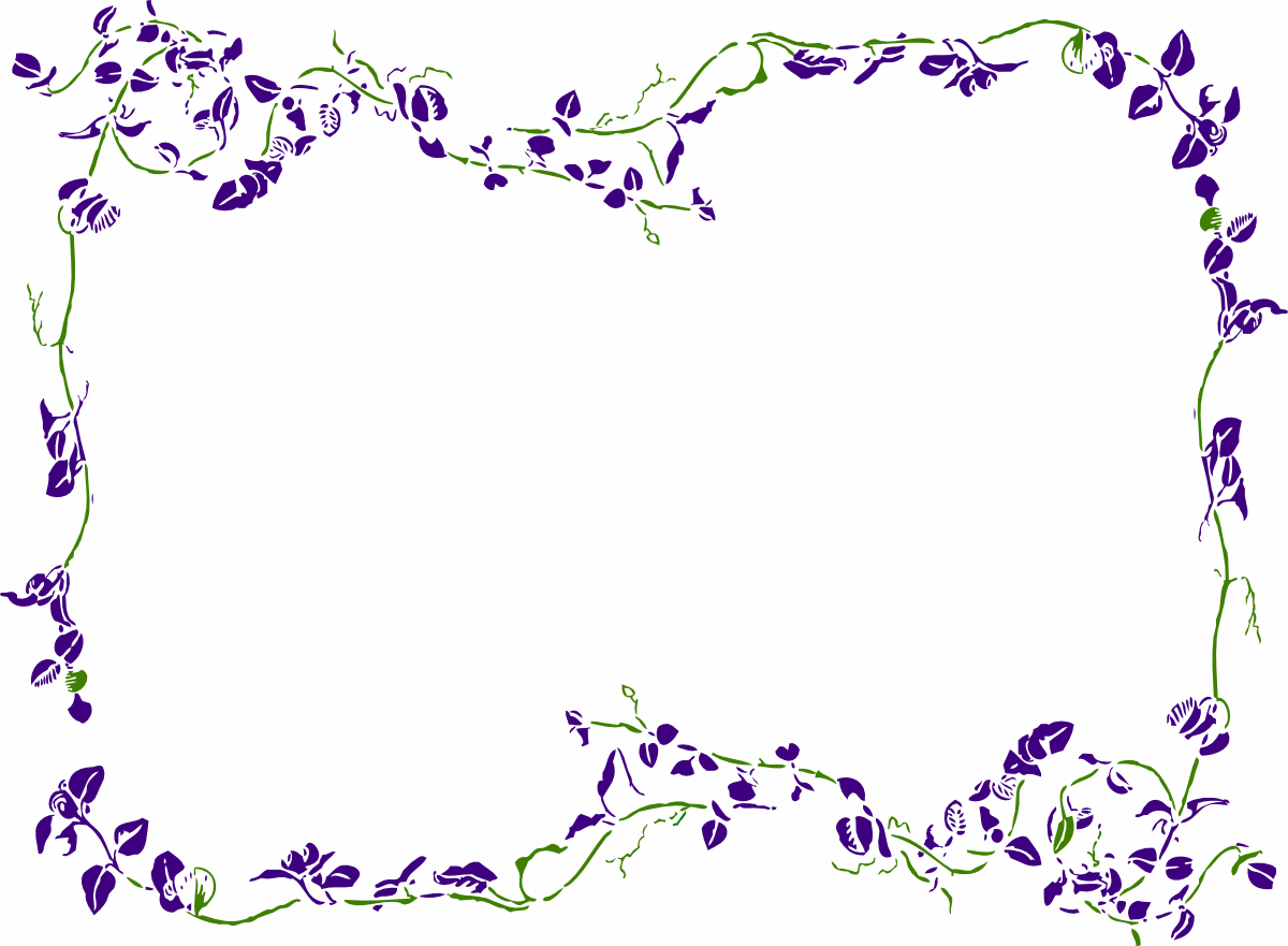 Results For Free Purple Flower Border Clip Art   Imagebasket Net