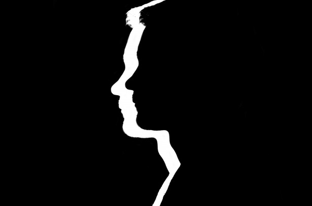 Silhouette Man Profile By George Hodan