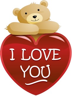 Valentine S Day Clipart Png   Bear With Heart Set Png Images   70 Png