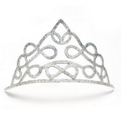 Winter Queen Silver Glitter Crown
