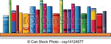 Wooden Shelf With Books   Csp14124577