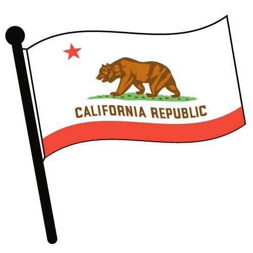 Accessories   American Flag Pictures   California Waving Flag Clip Art