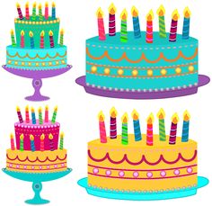 Birthday Cake Clipart With Or Without Candles  Free Png Files That