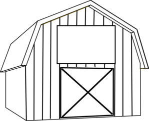 Black White Barn Clip Art At Clker Com   Vector Clip Art Online    