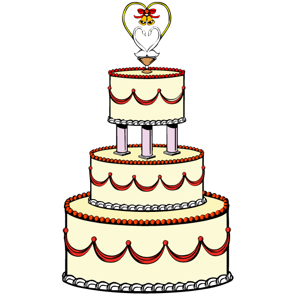 Blue Wedding Cake Clip Art   Clipart Panda   Free Clipart Images
