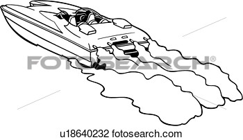 Boat Power Racer Speed Sport Motor U18640232   Search Clip Art