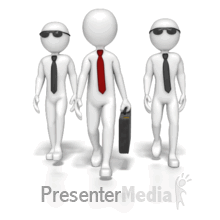 Business Team Walking Powerpoint Animation