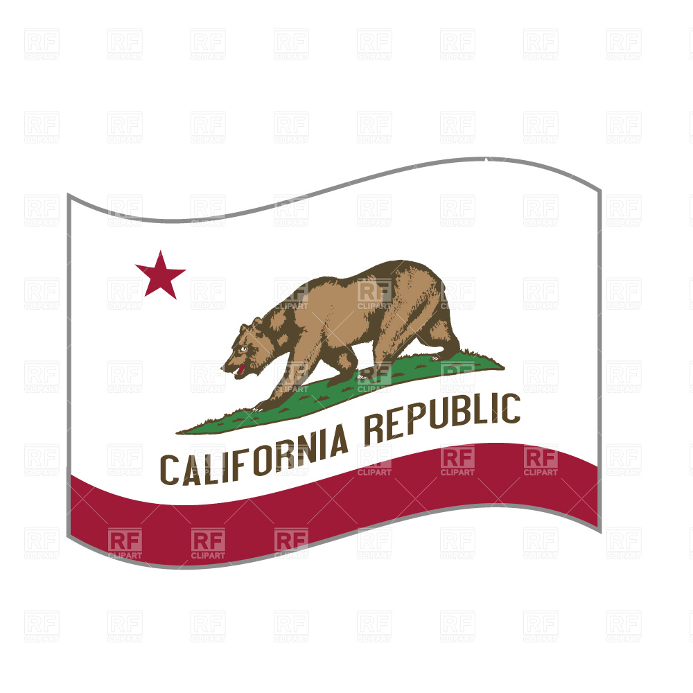 California Flag Vector Free