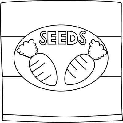 Carrots Clipart Black And White Black And White Carrot Seed