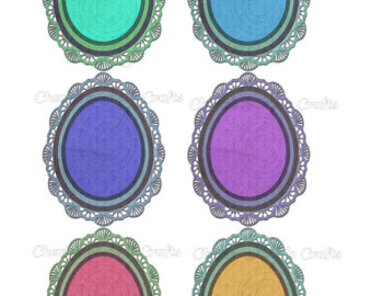 Easter Clip Art Easter Egg Graphics Easter Eggs Graphics Lace Edges