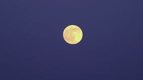 Full Moon On A Clear Sky Stock Video Footage