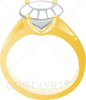 Gold Diamond Ring Clipart   Diamond Ring Clipart