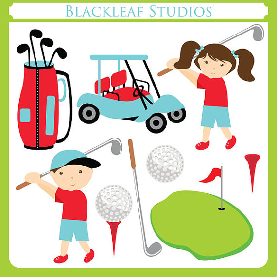 Golf Club Kids Golf Fun Golf   Personal And Commercial Use Clip Art