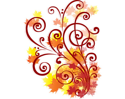 Home   Clip Arts   Free Autumn Swirl Vector
