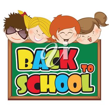 Iclipart   Clip Art Illustration Of A Back To School Sign  Clipart