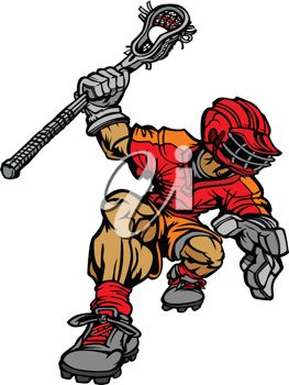 Iclipart   Royalty Free Clipart Image Of A Lacrosse Player