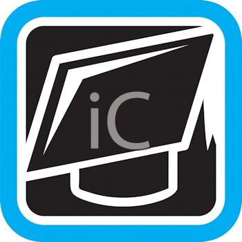 Iclipart   Royalty Free Clipart Image Of A Mortarboard Icon