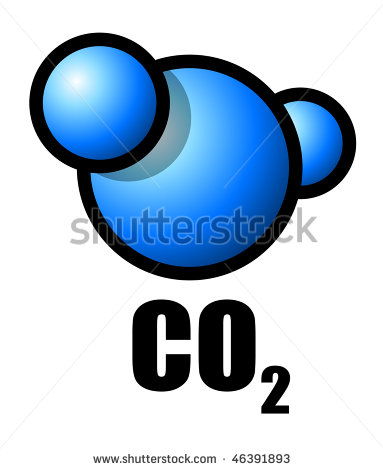 Illustration Of A Carbon Dioxide Molecule   46391893   Shutterstock