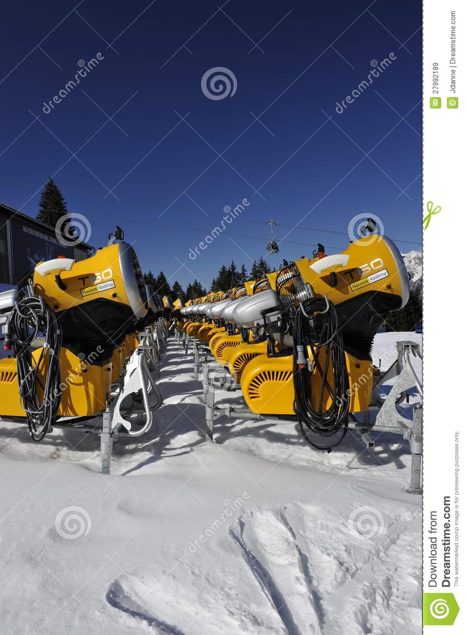 Mobile Snow Cannons Editorial Stock Image   Image  27992189