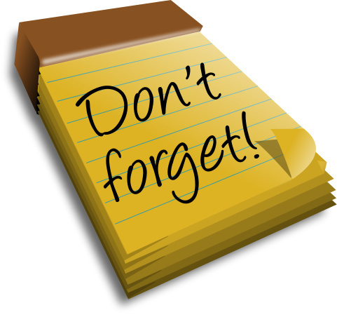 Note Pad Dont Forget   Http   Www Wpclipart Com Office Notes Memos