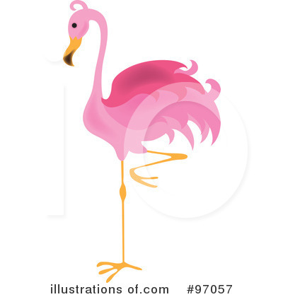 Pink Flamingo Border Clip Art