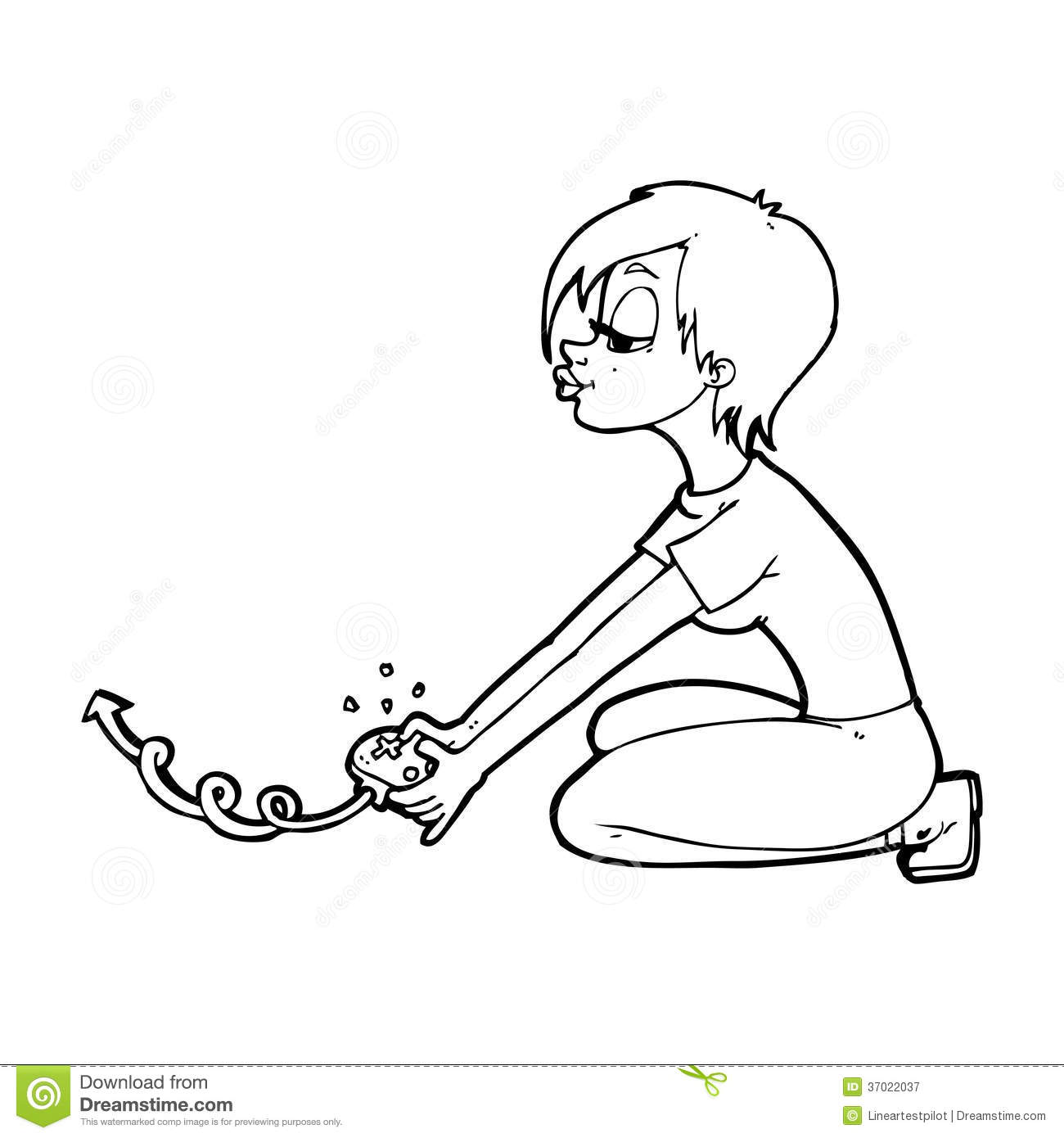 Playing Video Games Black And White Clipart Black And White Line    