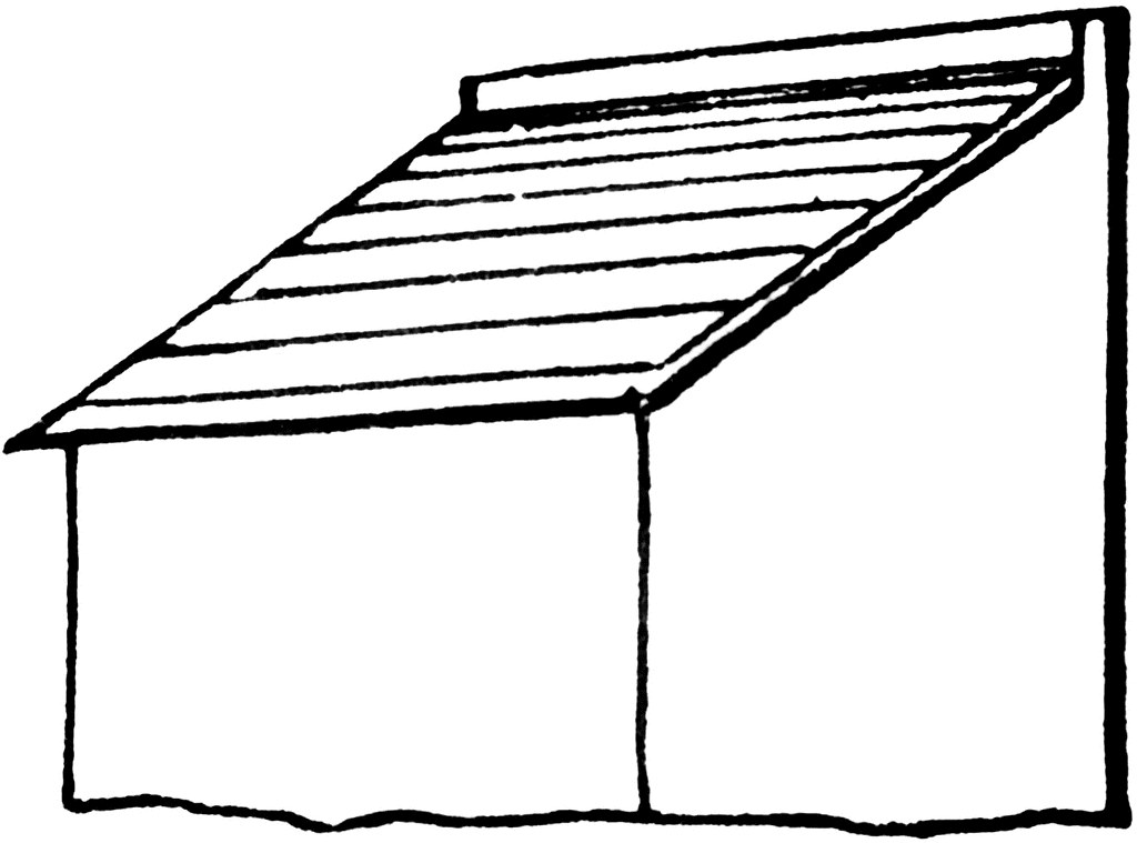 Shed Roof   Clipart Etc