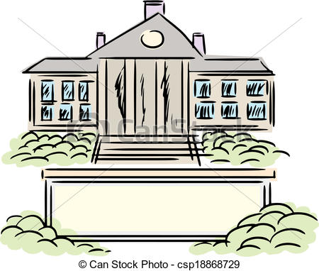   Small Office Building Doodle With    Csp18868729   Search Clipart    