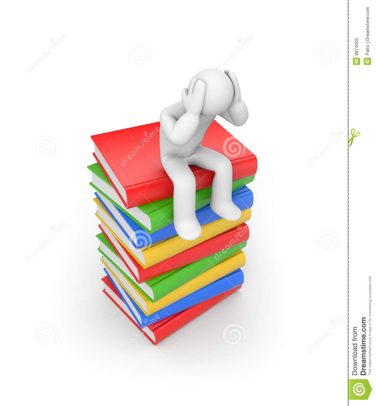 Too Much Knowledge  Royalty Free Stock Photo   Image  9874005